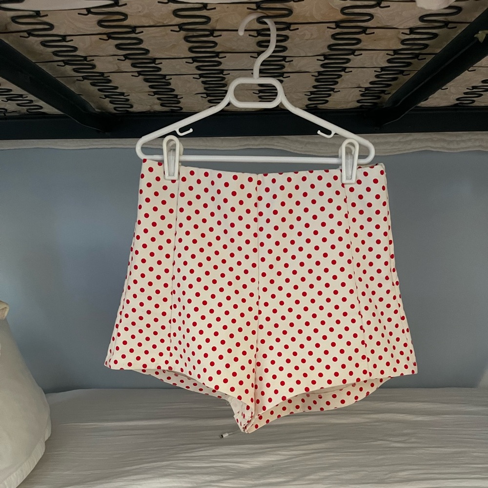 Zara Polka Dot High Waisted Shorts